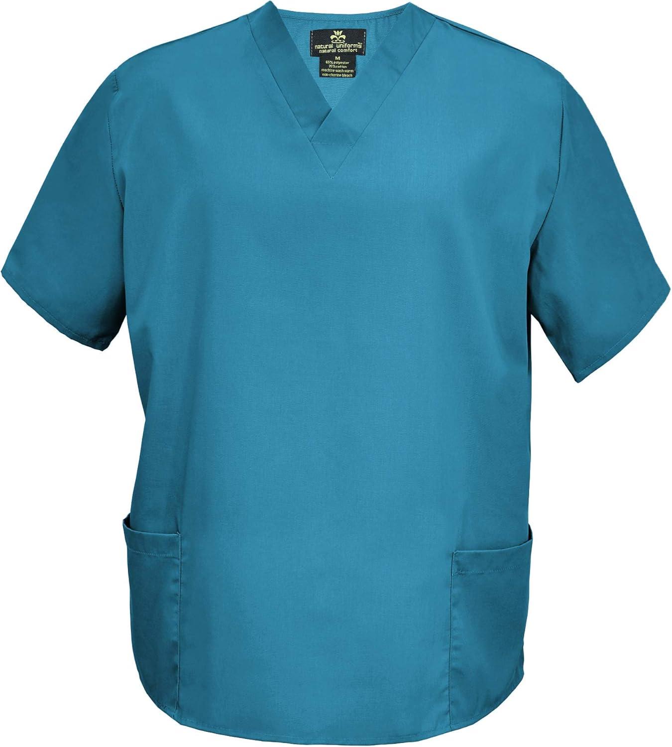 imageMampM Scrubs Mens Scrub Set Medical Scrub Tops and PantsTeal