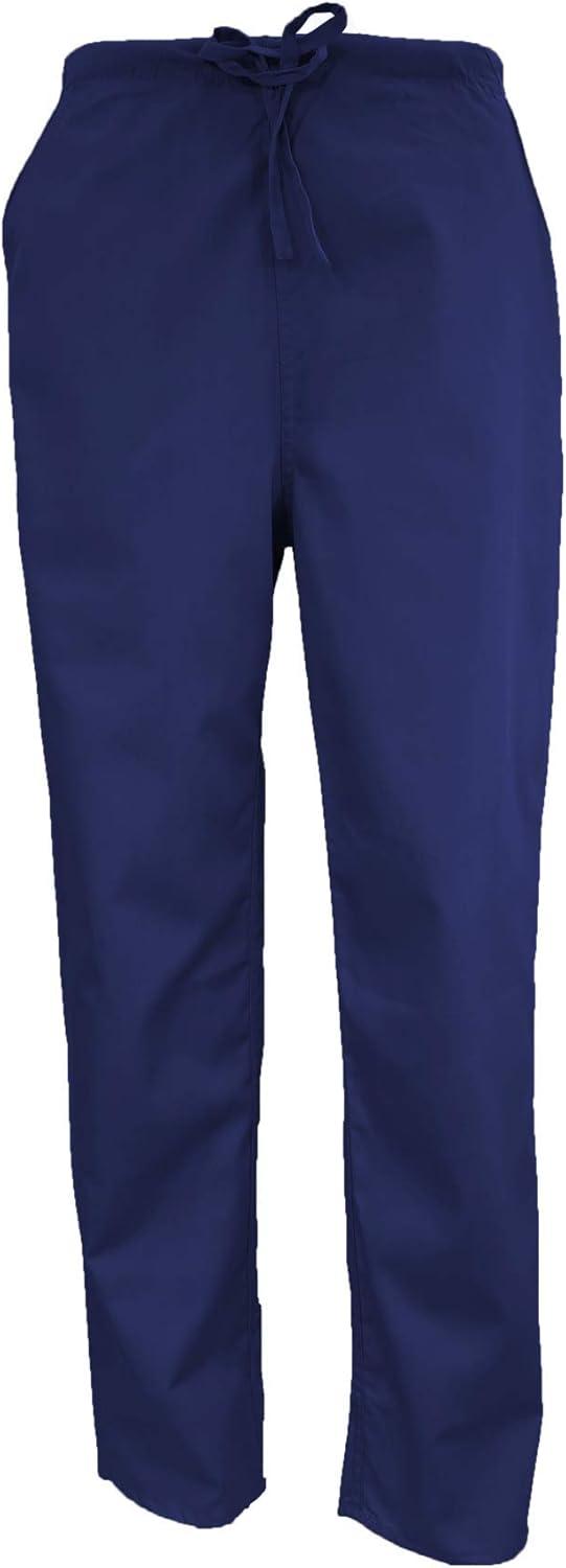 imageMampM Scrubs Mens Scrub Set Medical Scrub Tops and PantsTrue Navy Blue