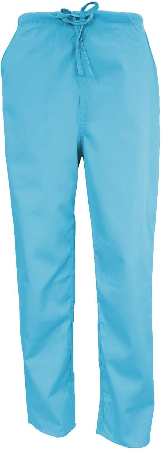 imageMampM Scrubs Mens Scrub Set Medical Scrub Tops and PantsWater Blue