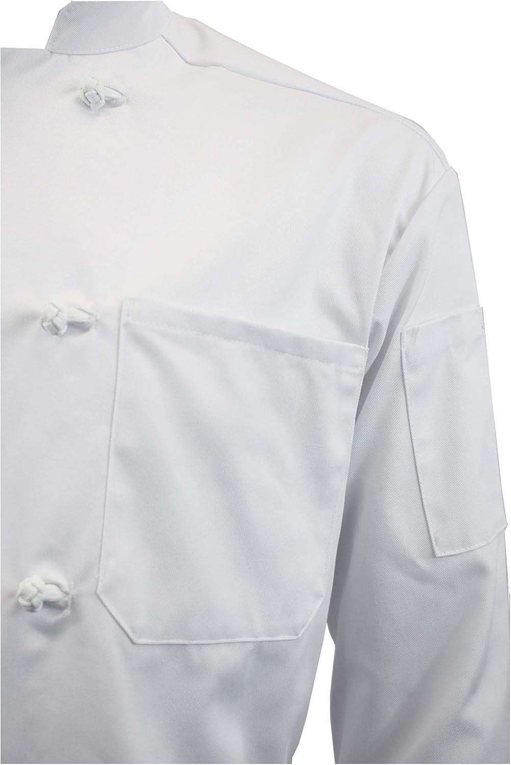 imageNatural Uniforms Chef Coat with Knot ButtonsMulti Pack QuantitiesWhite1