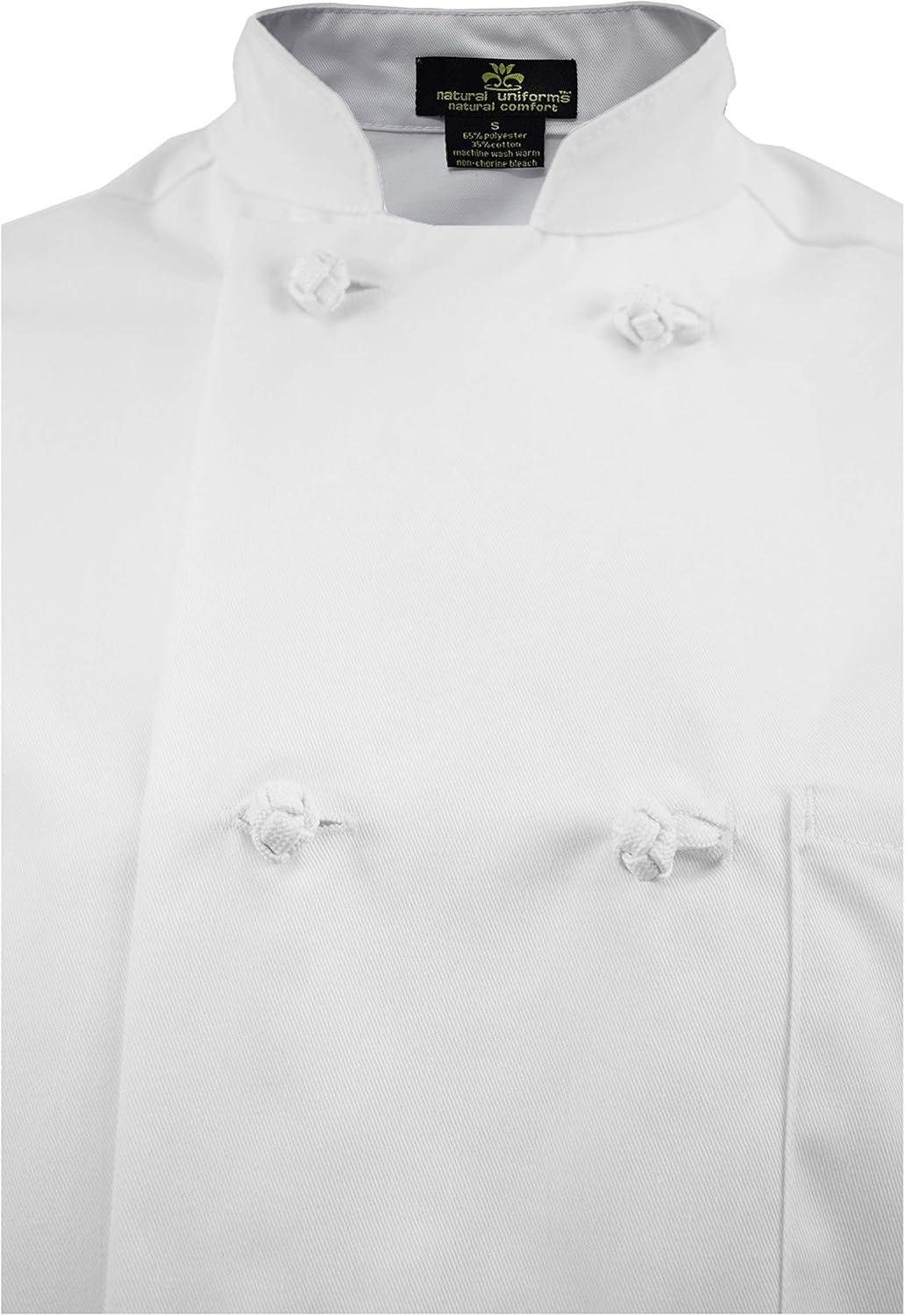 imageNatural Uniforms Chef Coat with Knot ButtonsMulti Pack QuantitiesWhite6