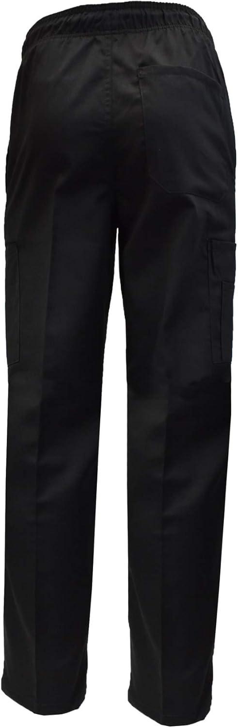 imageNatural Uniforms Classic 6 Pocket Black Chef Pants with MultiPack Quantities Available1