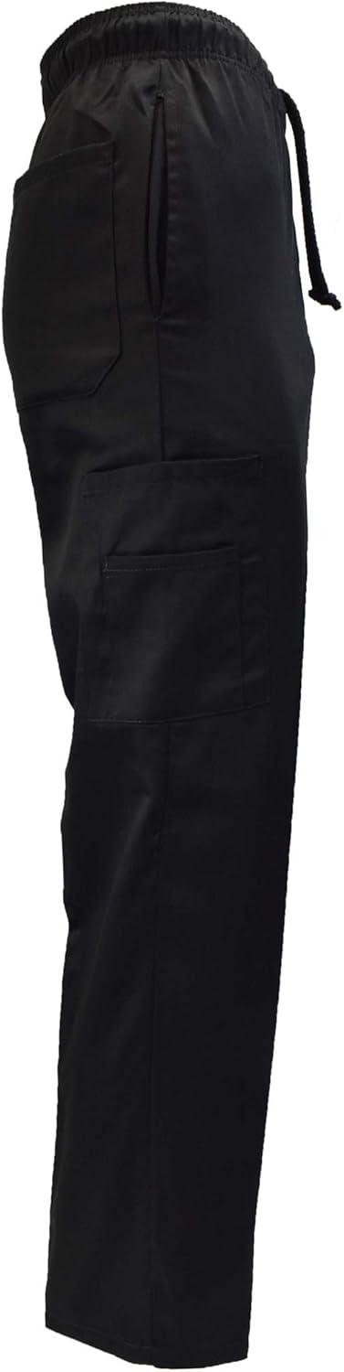 imageNatural Uniforms Classic 6 Pocket Black Chef Pants with MultiPack Quantities Available1