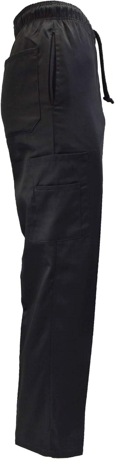 imageNatural Uniforms Classic 6 Pocket Black Chef Pants with MultiPack Quantities Available3