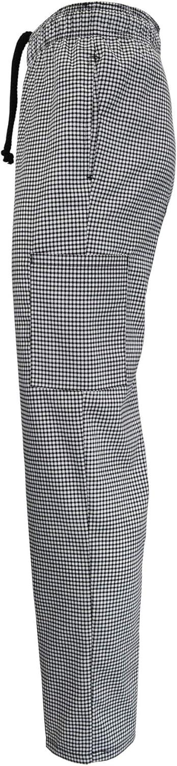 imageNatural Uniforms Classic Houndstooth Chef Pants with MultiPack QTYS Available1