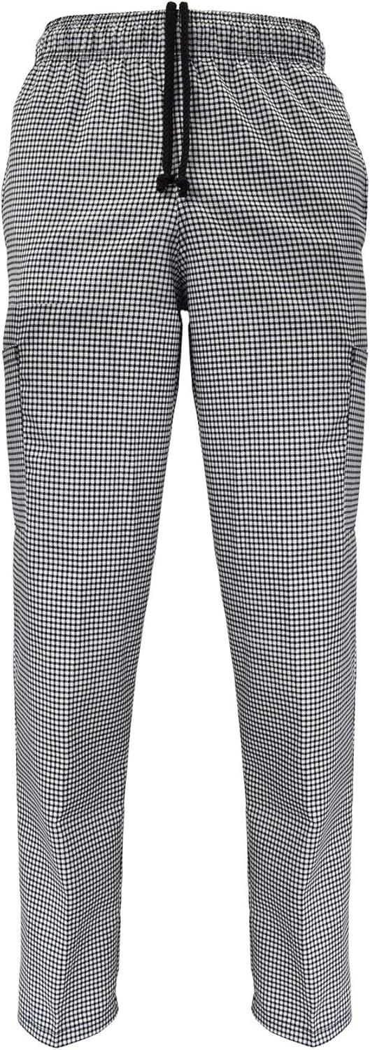 imageNatural Uniforms Classic Houndstooth Chef Pants with MultiPack QTYS Available6