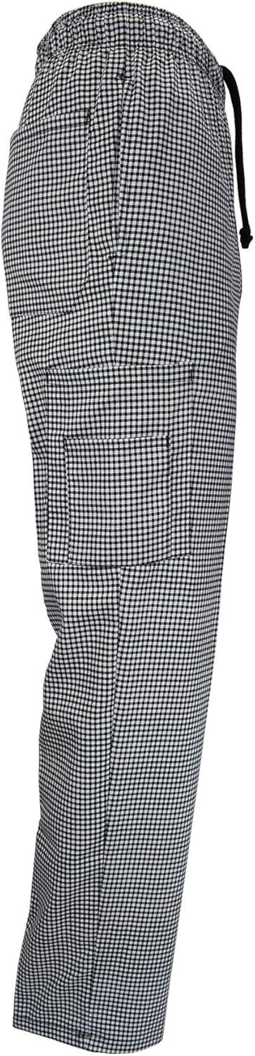 imageNatural Uniforms Classic Houndstooth Chef Pants with MultiPack QTYS Available6