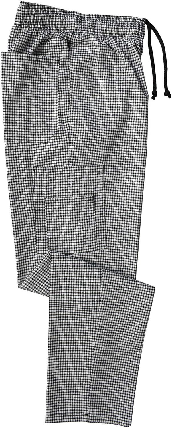 imageNatural Uniforms Classic Houndstooth Chef Pants with MultiPack QTYS Available6