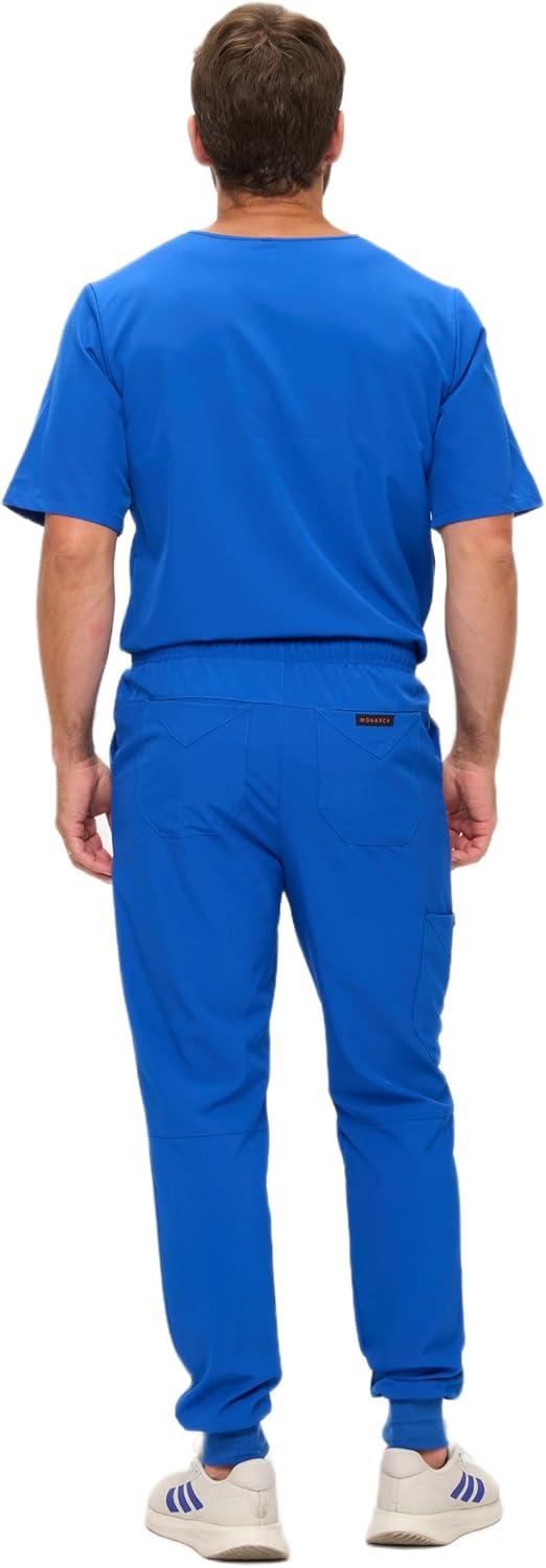imageNatural Uniforms Mens Luxe Stretch Jogger Scrub SetTrue Royal Blue