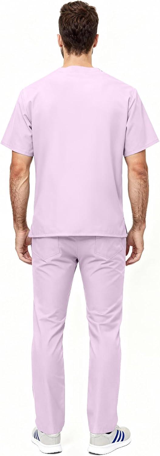 imageNatural Uniforms Unisex Scrub SetTop and Pant Set Standard Workwear Scrub SetLilac