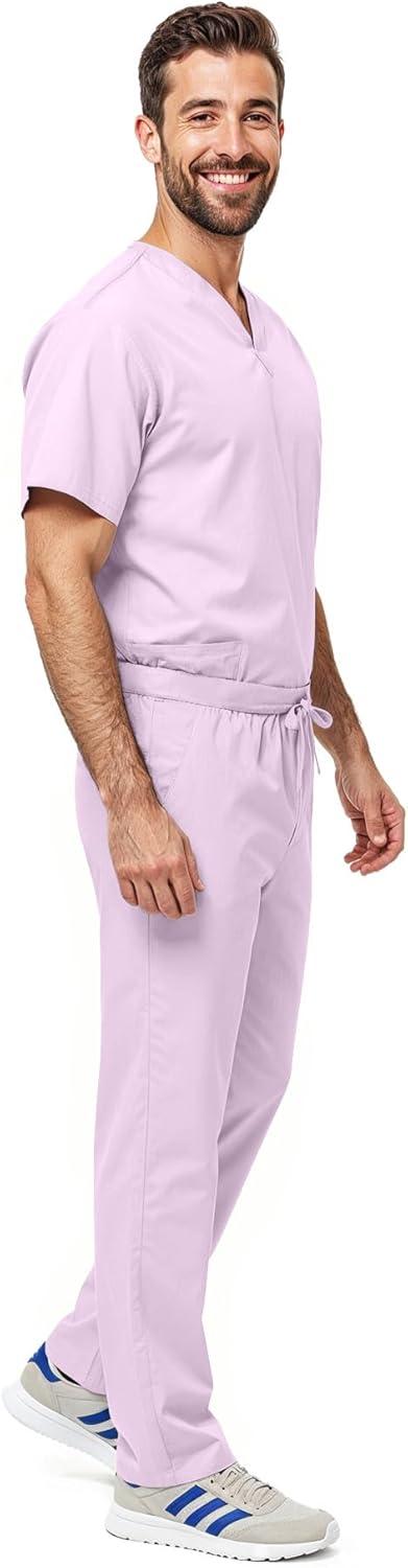 imageNatural Uniforms Unisex Scrub SetTop and Pant Set Standard Workwear Scrub SetLilac