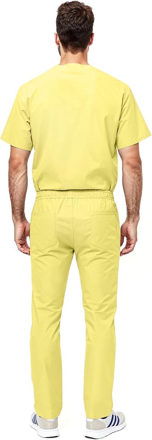 imageNatural Uniforms Unisex Scrub SetTop and Pant Set Standard Workwear Scrub SetYellow
