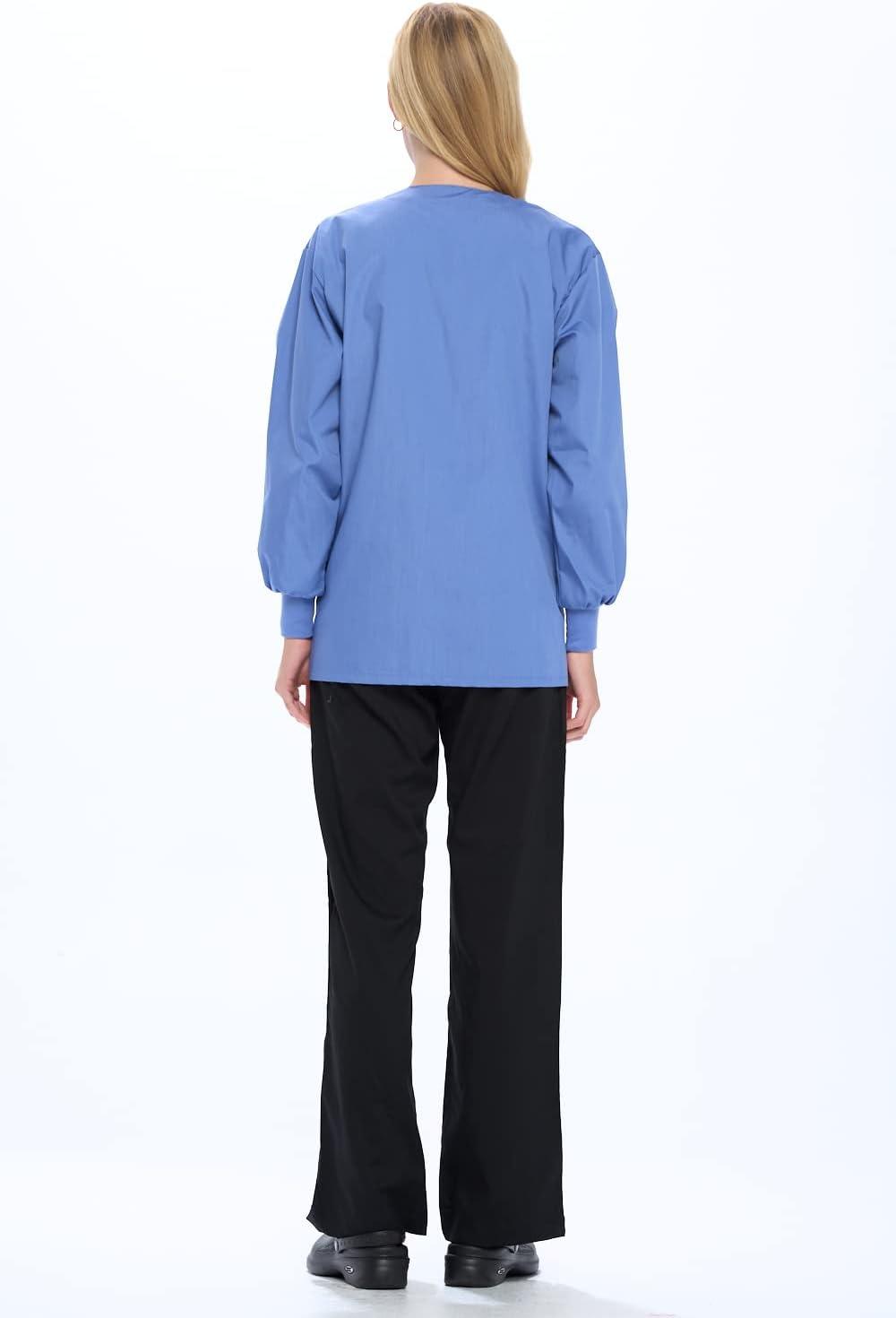 imageNatural Uniforms Warm Up Scrub JacketCeil Blue