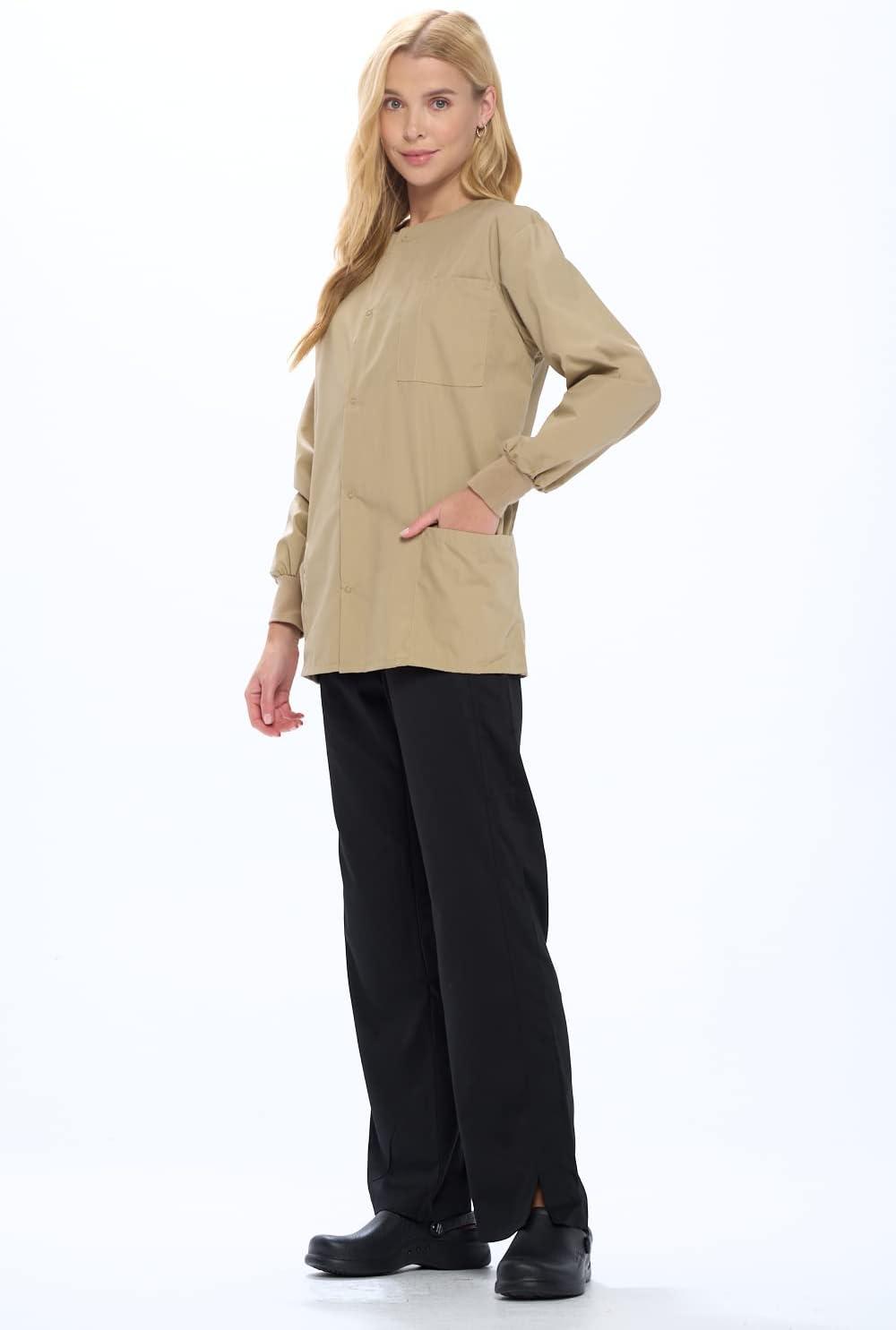 imageNatural Uniforms Warm Up Scrub JacketKhaki