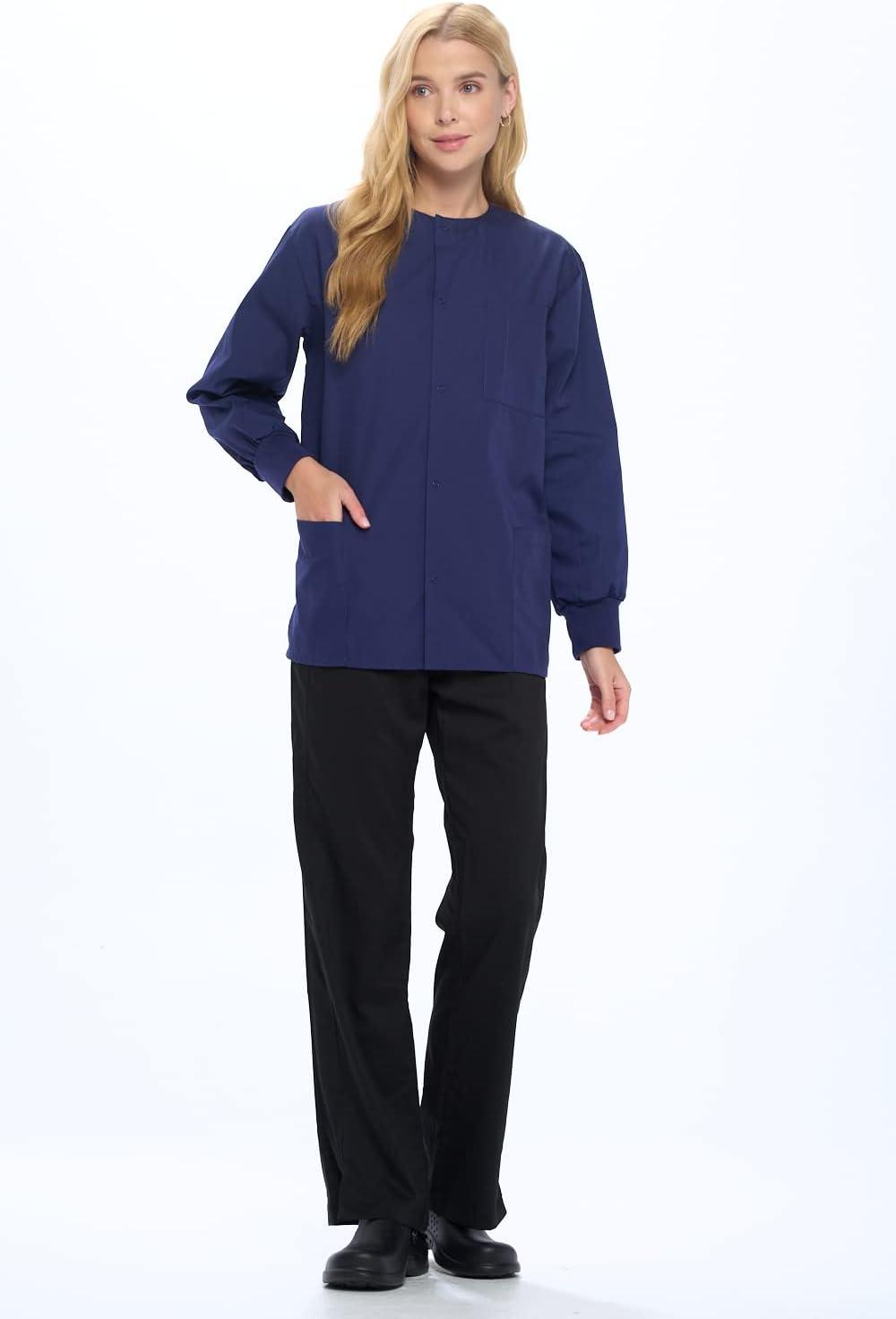 imageNatural Uniforms Warm Up Scrub JacketNavy Blue