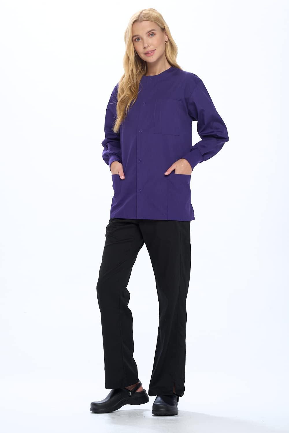 imageNatural Uniforms Warm Up Scrub JacketPurple