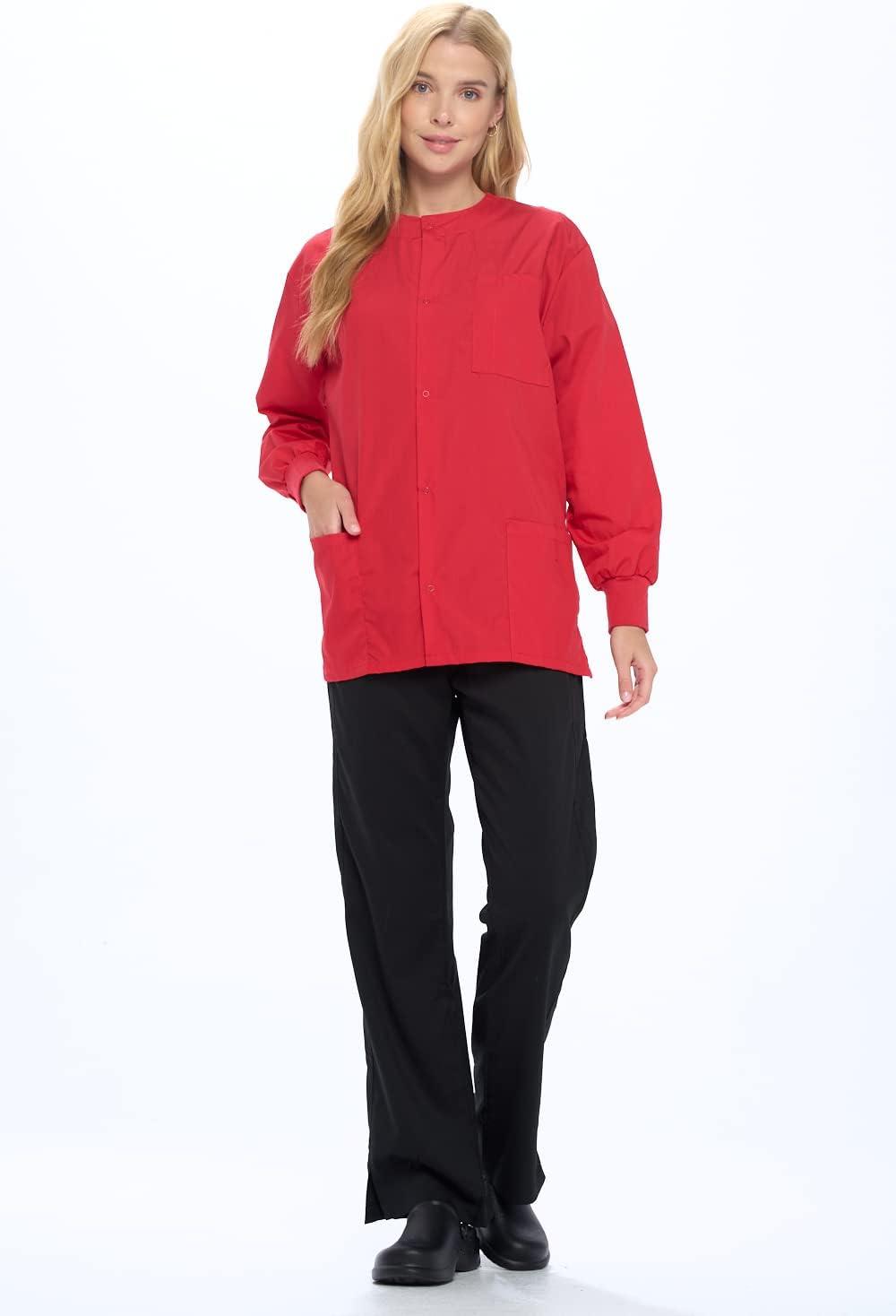 imageNatural Uniforms Warm Up Scrub JacketRed