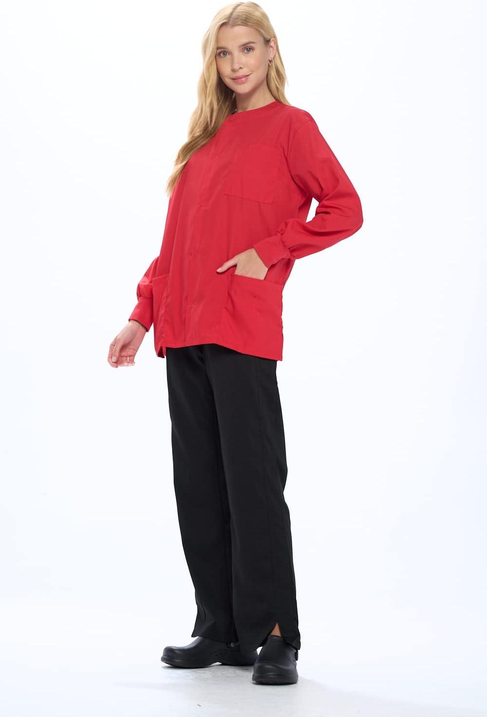 imageNatural Uniforms Warm Up Scrub JacketRed