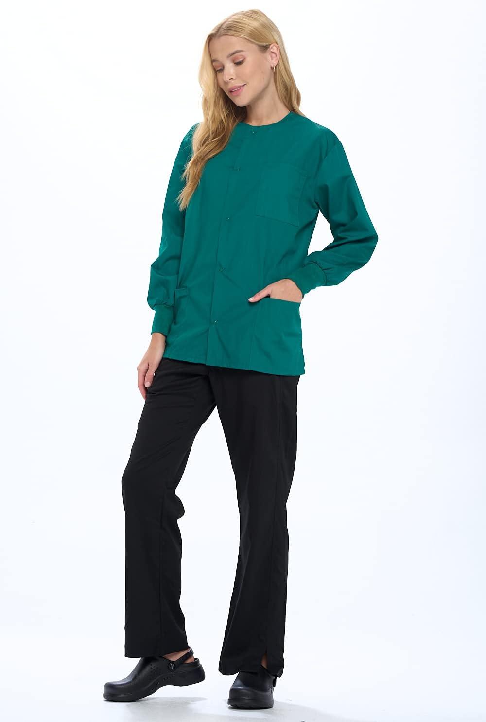 imageNatural Uniforms Warm Up Scrub JacketTrue Hunter Green