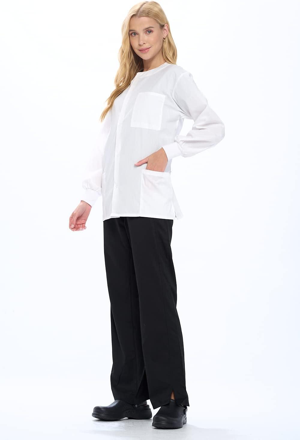 imageNatural Uniforms Warm Up Scrub JacketWhite