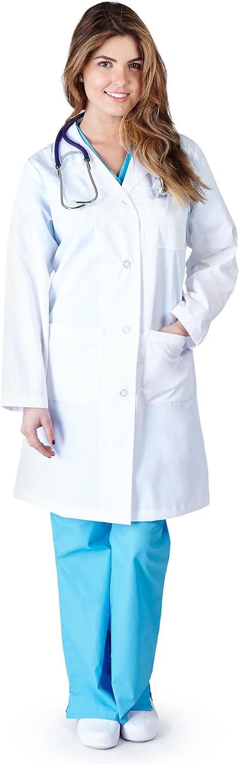imageNatural Uniforms Womens 41 Inch Lab CoatWhite 2 Pack Set
