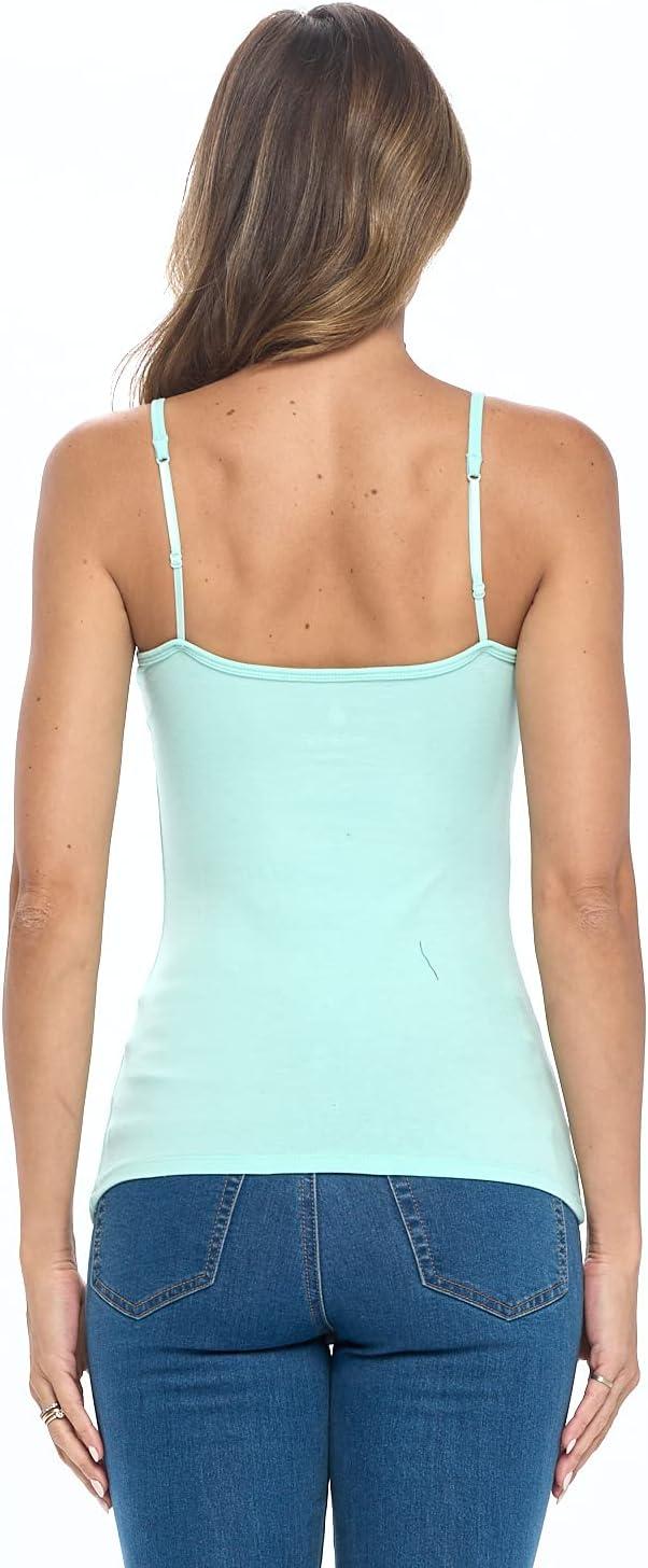 imageNatural Uniforms Womens Camisole Tank TopBreathable Cotton StretchAqua