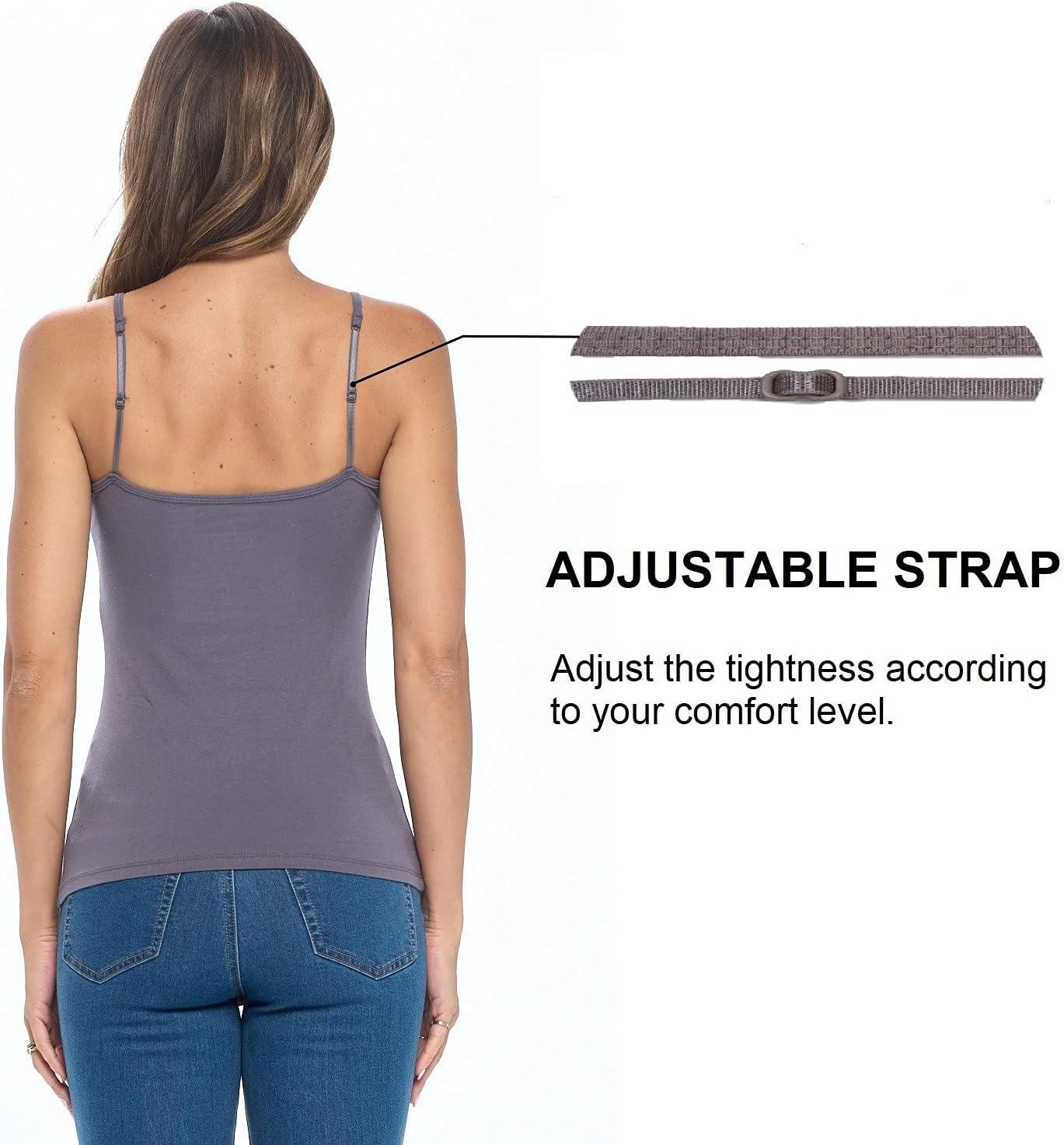 imageNatural Uniforms Womens Camisole Tank TopBreathable Cotton StretchCharcoal