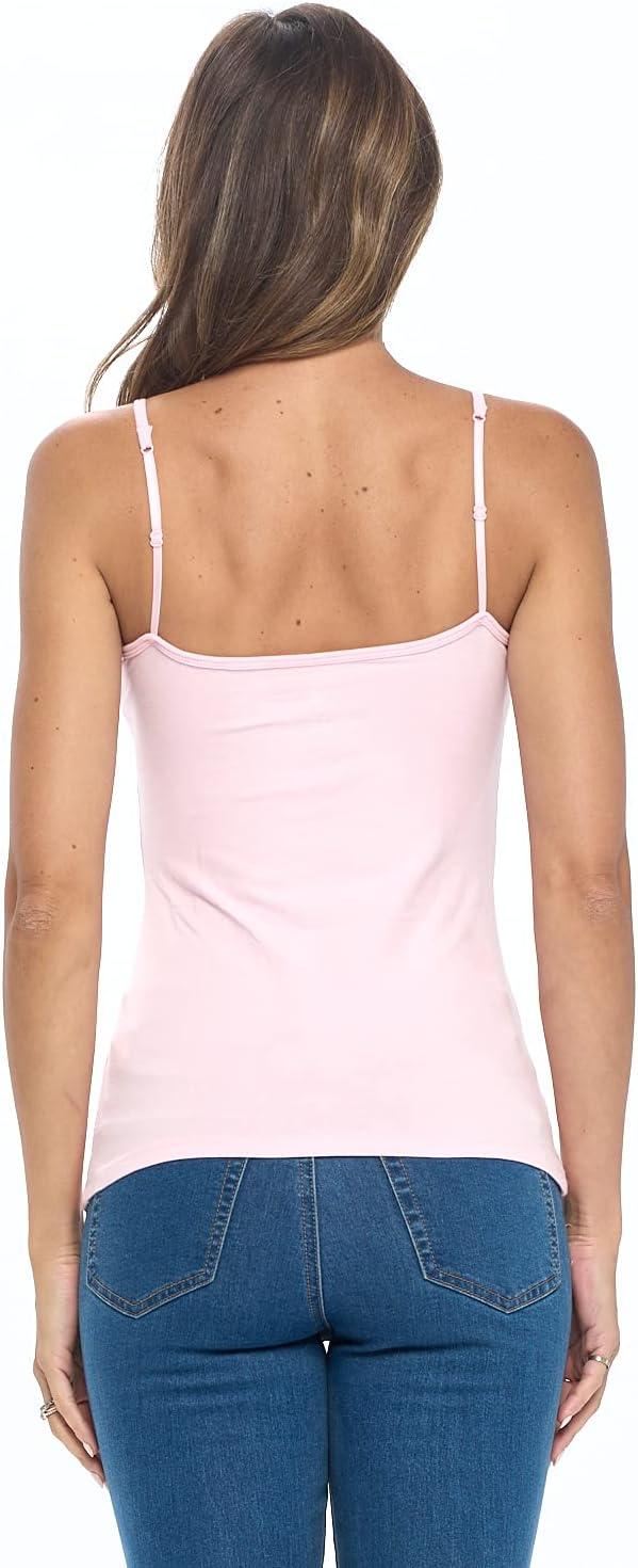imageNatural Uniforms Womens Camisole Tank TopBreathable Cotton StretchPink