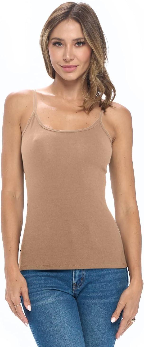imageNatural Uniforms Womens Camisole Tank TopBreathable Cotton StretchSienna