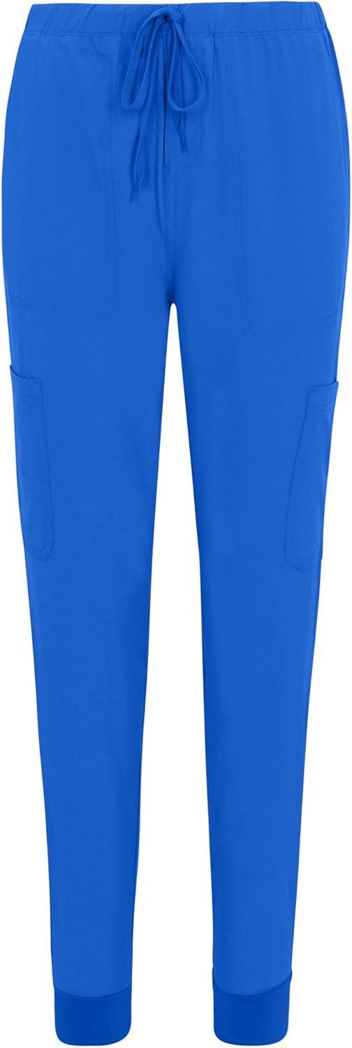 imageNatural Uniforms Womens Essential Cool Stretch Jogger Scrub Set with Regular and Petite SizesTrue Royal Blue