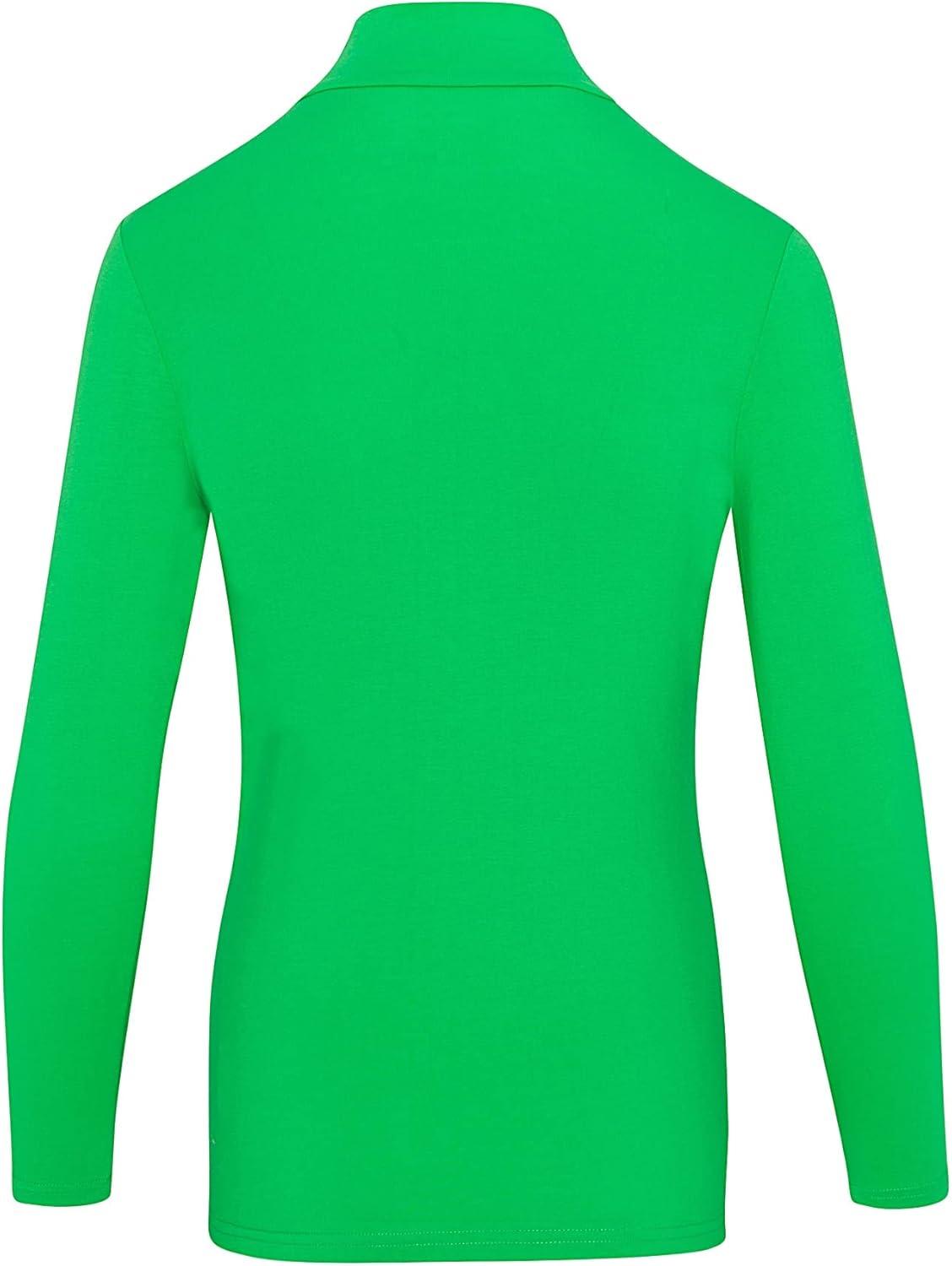 imageNatural Uniforms Womens Long Sleeve Mock TurtleNeck TShirt Under ScrubGreen