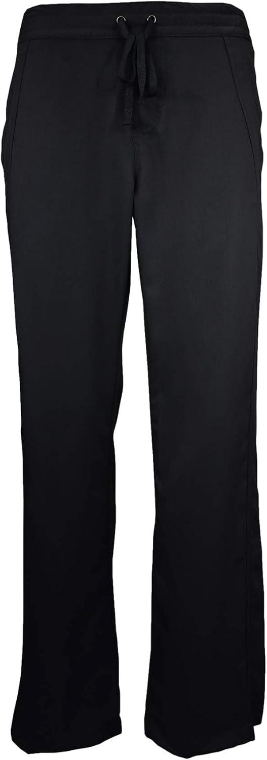imageNatural Uniforms Womens Ultra Soft Modern Fit Mock Wrap Work Uniform Top and Pant Set 82019200Black