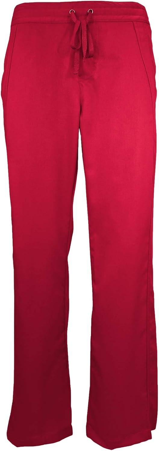 imageNatural Uniforms Womens Ultra Soft Modern Fit Mock Wrap Work Uniform Top and Pant Set 82019200Red