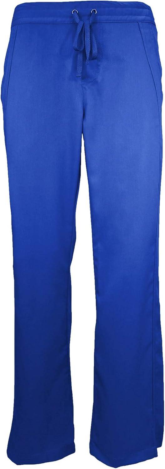 imageNatural Uniforms Womens Ultra Soft Modern Fit Mock Wrap Work Uniform Top and Pant Set 82019200True Royal Blue
