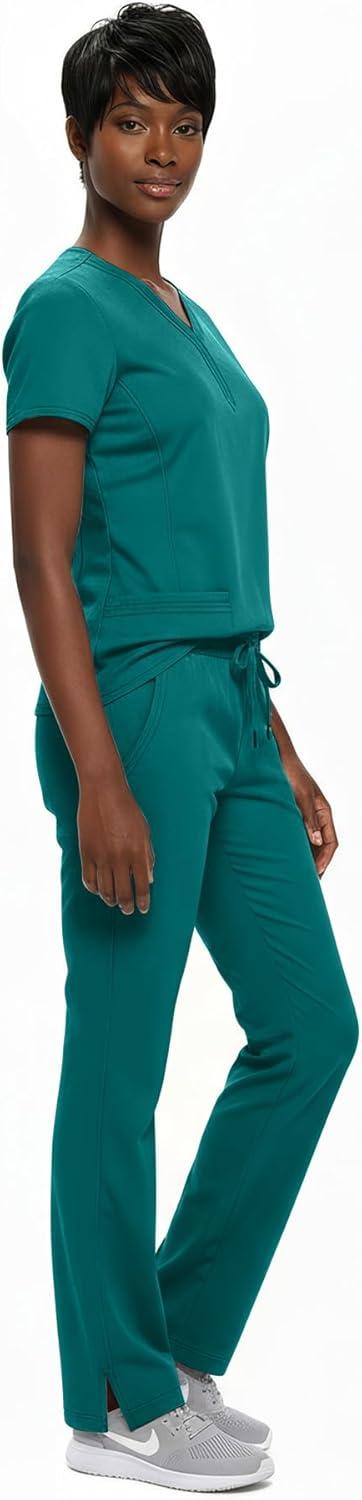 imageNatural Uniforms Womens Ultra Soft YNeck Scrub Set 82009200True Hunter Green