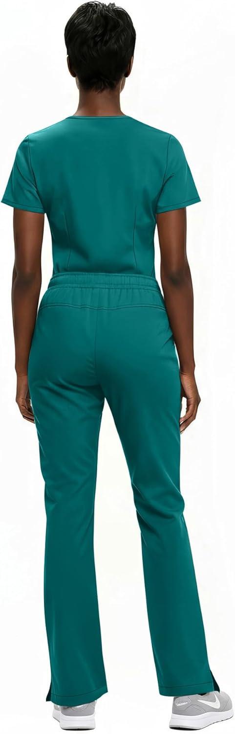imageNatural Uniforms Womens Ultra Soft YNeck Scrub Set 82009200True Hunter Green