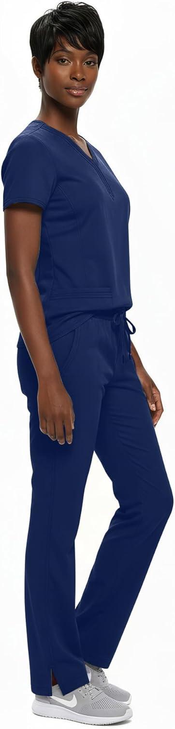 imageNatural Uniforms Womens Ultra Soft YNeck Scrub Set 82009200True Navy Blue