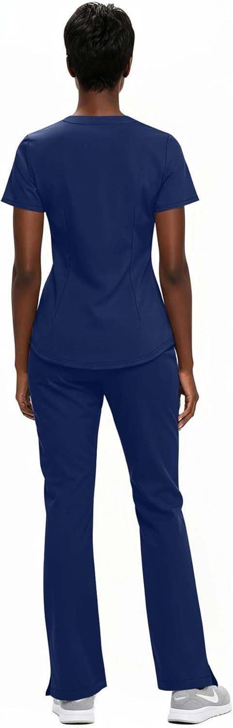 imageNatural Uniforms Womens Ultra Soft YNeck Scrub Set 82009200True Navy Blue