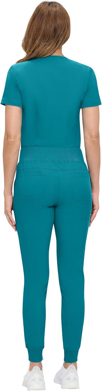 imageNatural Uniforms Womens UltraSoft Luxe Stretch Jogger Scrub Set with Regular and Petite SizesTeal