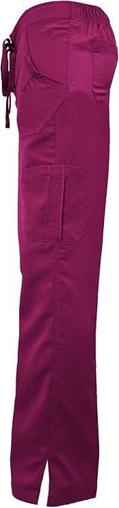 imageSoft Premium Mock Wrap Professional WorkWear Women Top and Pant Set 81159118Burgundy