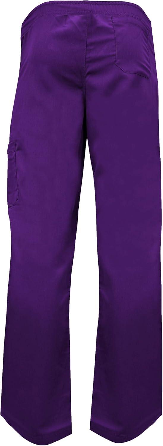 imageSoft Premium Mock Wrap Professional WorkWear Women Top and Pant Set 81159118Purple