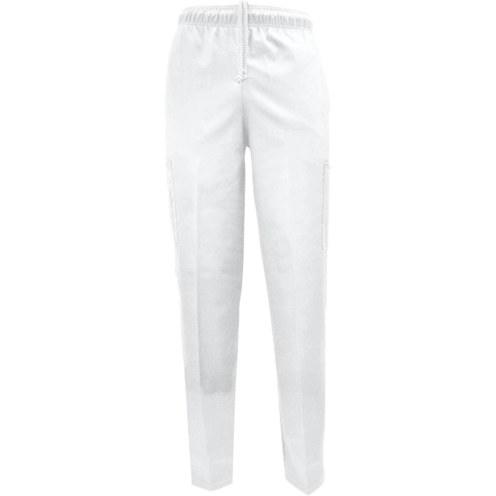 imageNatural Uniforms Classic 6 Pocket Chef Cargo Pants with MultiPack QTYS AvailableWhite Single