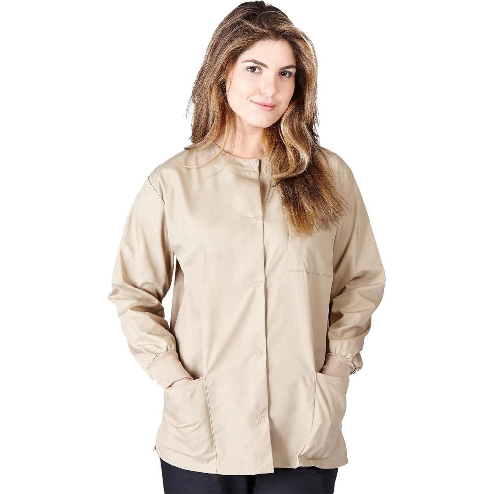 imageNatural Uniforms Warm Up Scrub JacketKhaki