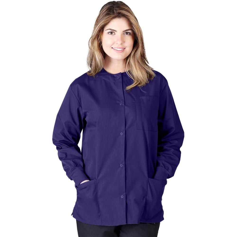 imageNatural Uniforms Warm Up Scrub JacketPurple