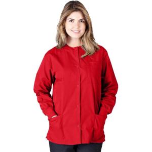 Natural Uniforms Warm Up Scrub Jacket(Red)