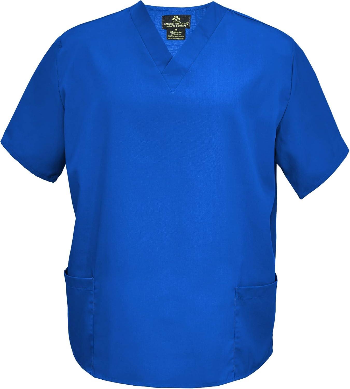 imageNatural Uniforms Comfortable Fit Mens Workwear Uniform 8 Pocket Top and Pant SetTrue Royal Blue