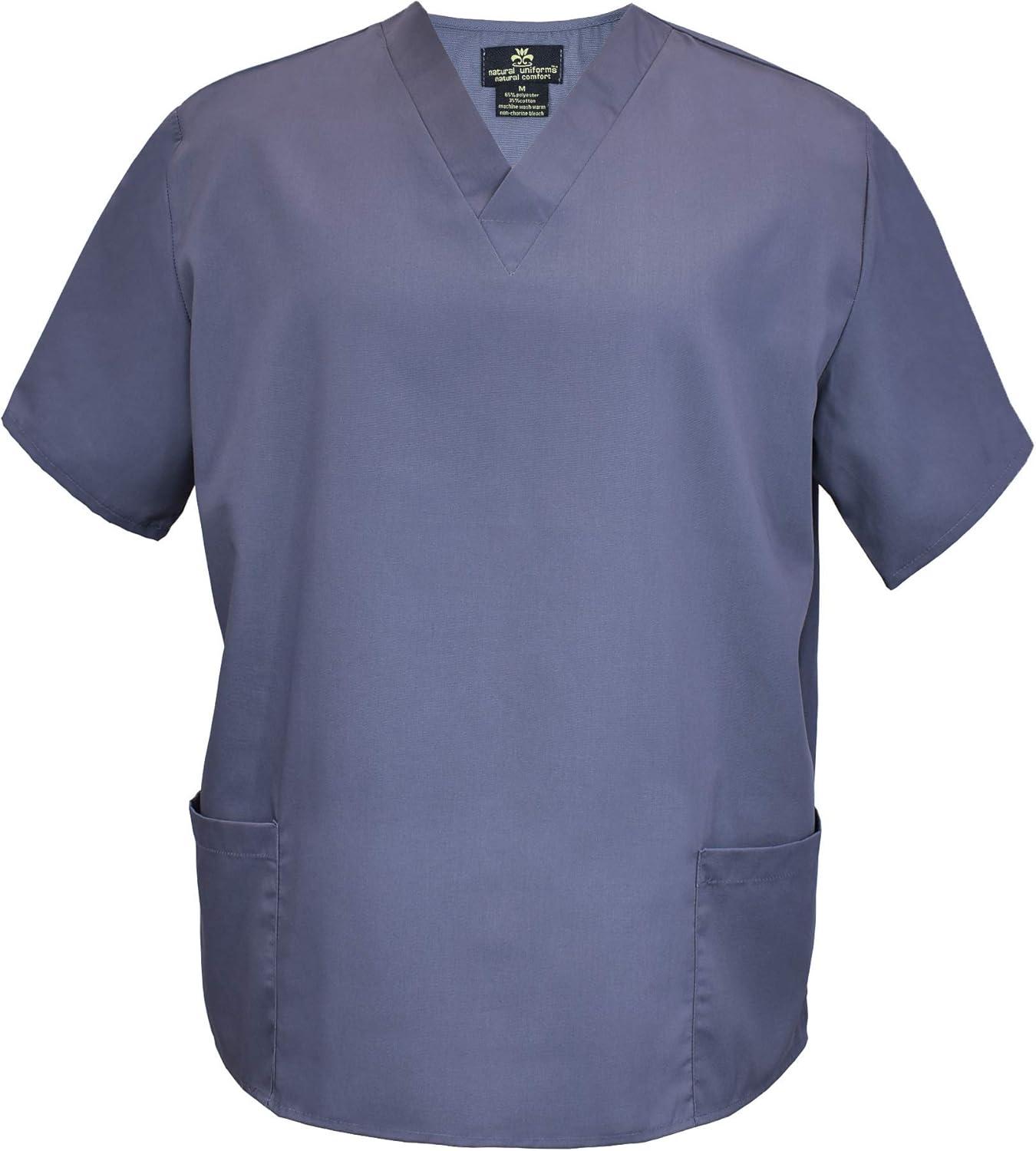 imageNatural Uniforms Mens Scrub Set Medical Scrub Tops and PantsCharcoal