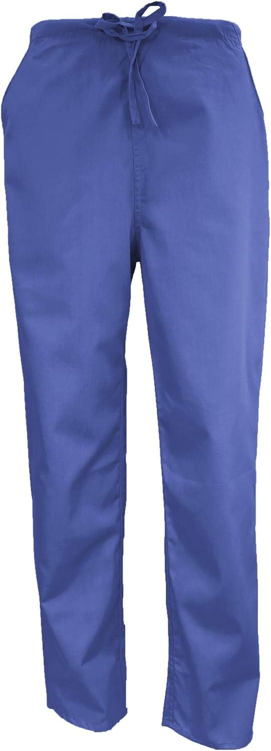 imageNatural Uniforms Womens Scrub Set Medical Scrub Tops and Pants Pack of 6 SetCeil Blue