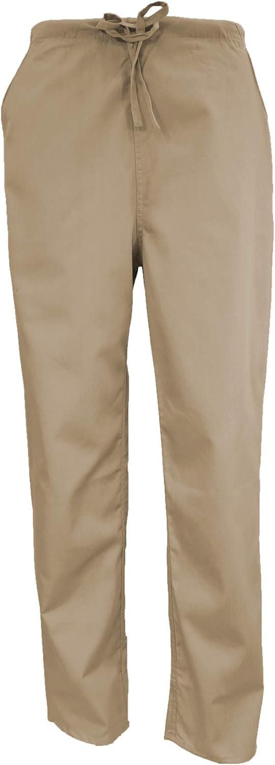 imageNatural Uniforms Womens Scrub Set Medical Scrub Tops and Pants Pack of 6 SetKhaki