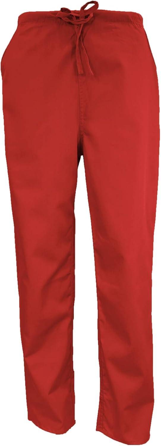 imageNatural Uniforms Womens Scrub Set Medical Scrub Tops and Pants Pack of 6 SetRed